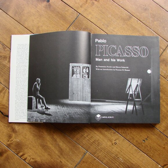 Pablo Picasso Man and His Work Hardcover Book Colour Photos Large Coffee Table - Picture 3 of 12